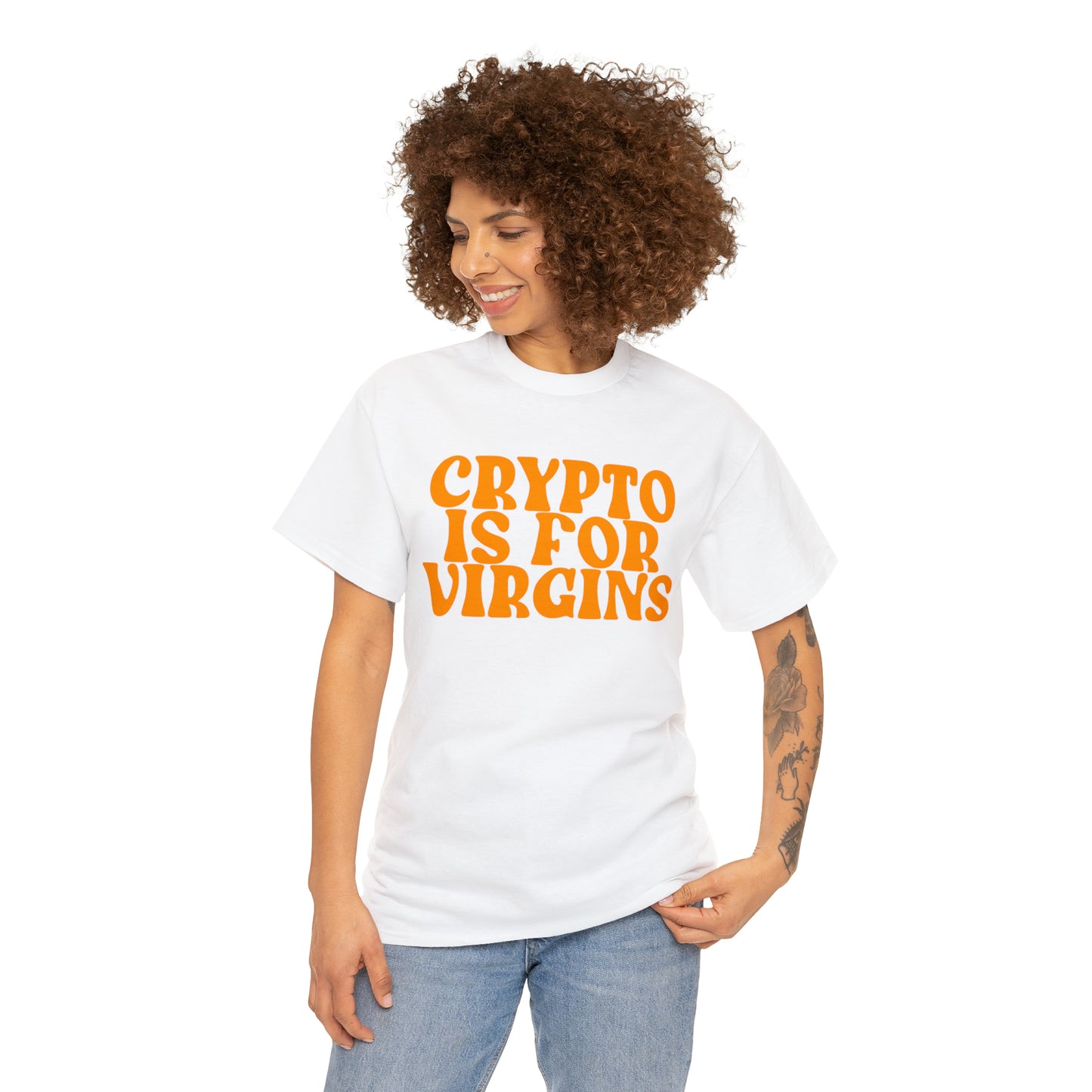 CRYPTO IS FOR VIRGINS T-SHIRT